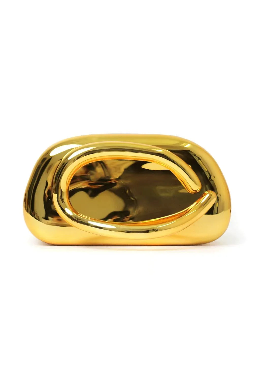 Gold Closure Box Clutch party styling