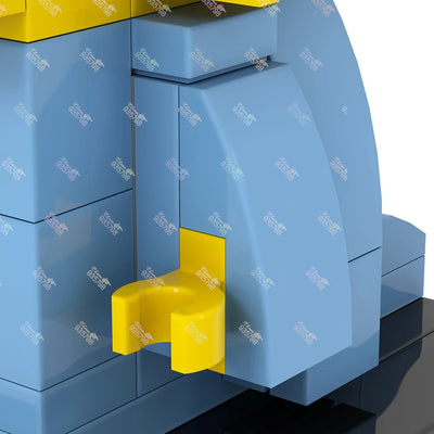MOC Animation Series Brickheadzed Building Blocks Marge Bart Maggie Homer Figure Toy DIY Character Model Assembly Brick Kid Gift