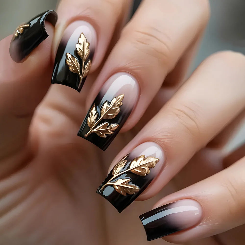 Velcrissa RougeVine Nails 24pc Medium Coffin Gothic Press-On Nails