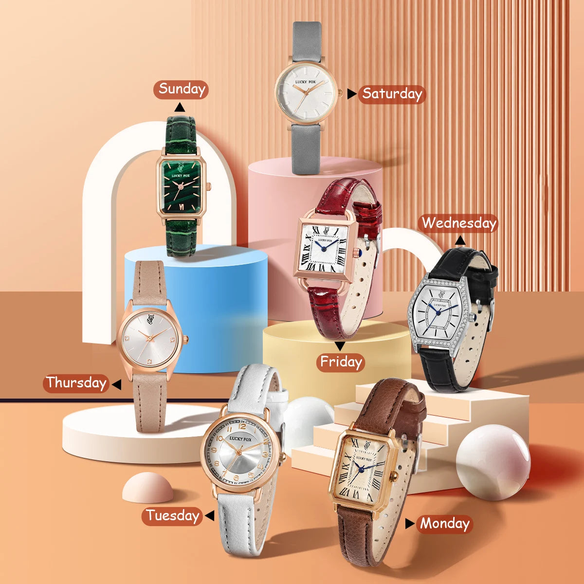 Women's 7-Piece Watch Gift Set close-up