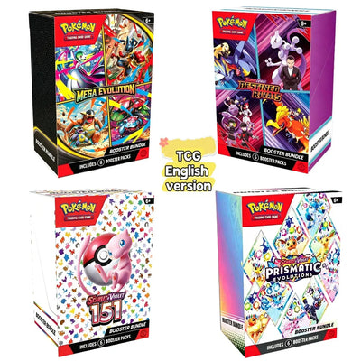 Pokémon Card V10 Booster Bundle Destined Rivals Prismatic Evolutions Scarlet Violet 151 English ME01 Booster Cards Toys Gifts