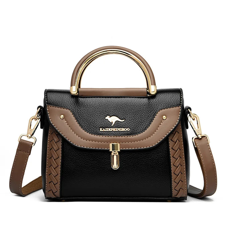 Faux Leather Crossbody Bag interior view