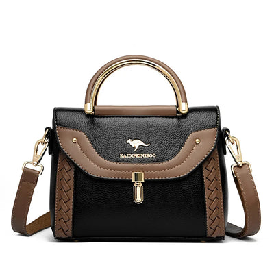 Faux Leather Crossbody Bag interior view