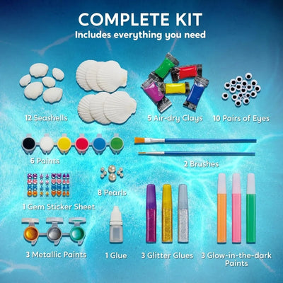 JOYFY Sea Shell Painting Kit components