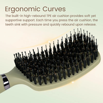 Bristella AirGlow Detangling Brush - Green