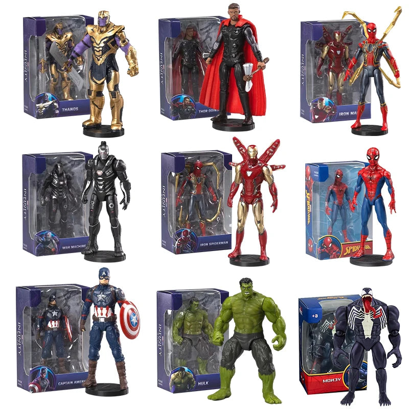 ZDTDS 10CM Avengers Figure Rival Rhino Thanos Ghost Man Scarlet Venom Octopus Iron Spider Captain Hulk Legends Toy Doll Figurine