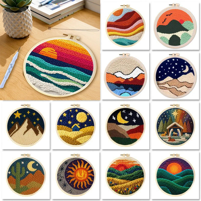 DIY Punch Needle Landscape Kit