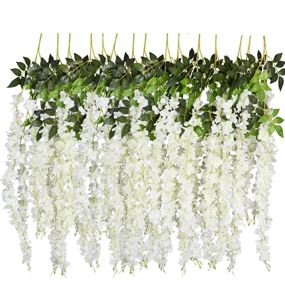 Floravelle Silk Orchid Garland close-up