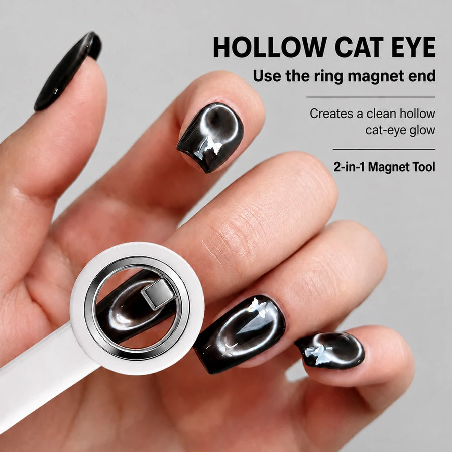 Magnevra CatEye Duo 2-in-1 Magnetic Nail Art Cat Eye Tool