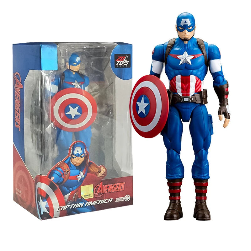 Original Avengers Legends Figure Toy Doll Spider Captain Big Miles Morales Thanos Iron Man Ghost Hulk Thor Falcon Ornament