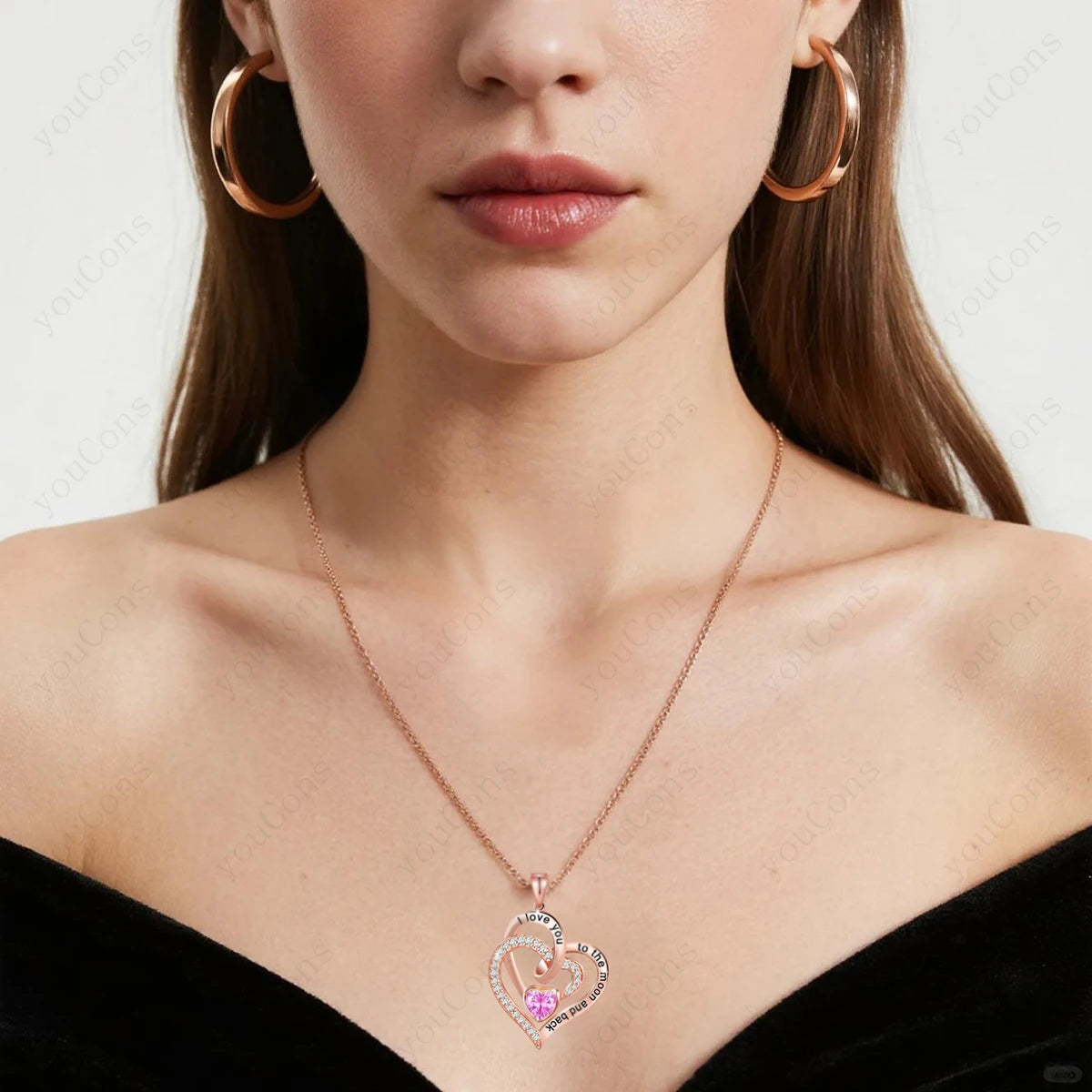 Heart Pendant Necklace - Pinkora Love