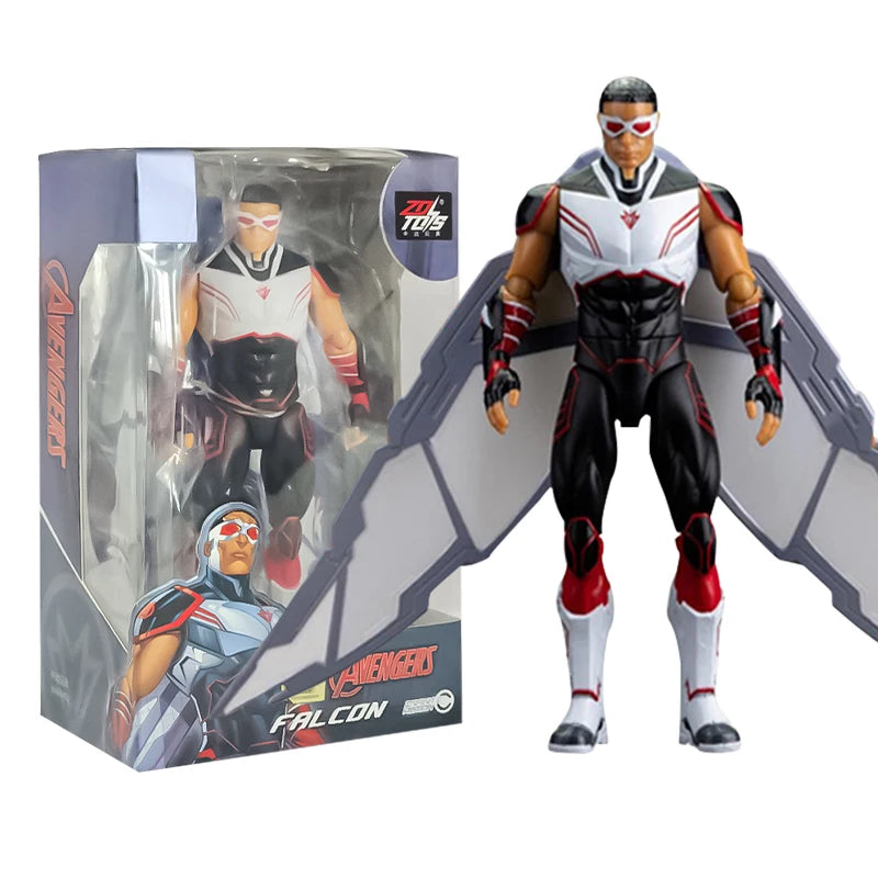 Original Avengers Legends Figure Toy Doll Spider Captain Big Miles Morales Thanos Iron Man Ghost Hulk Thor Falcon Ornament