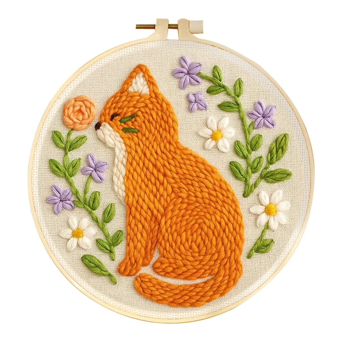 DIY Punch Needle Animal Kit final look