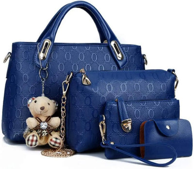 Women's 4-Piece Handbag Set - Powder Blue