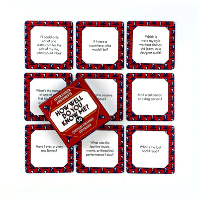 Mini Box Game Cards - How Well Do You Know Me? Games Board Cards Toys For Family Entertainment and Friends Gathering