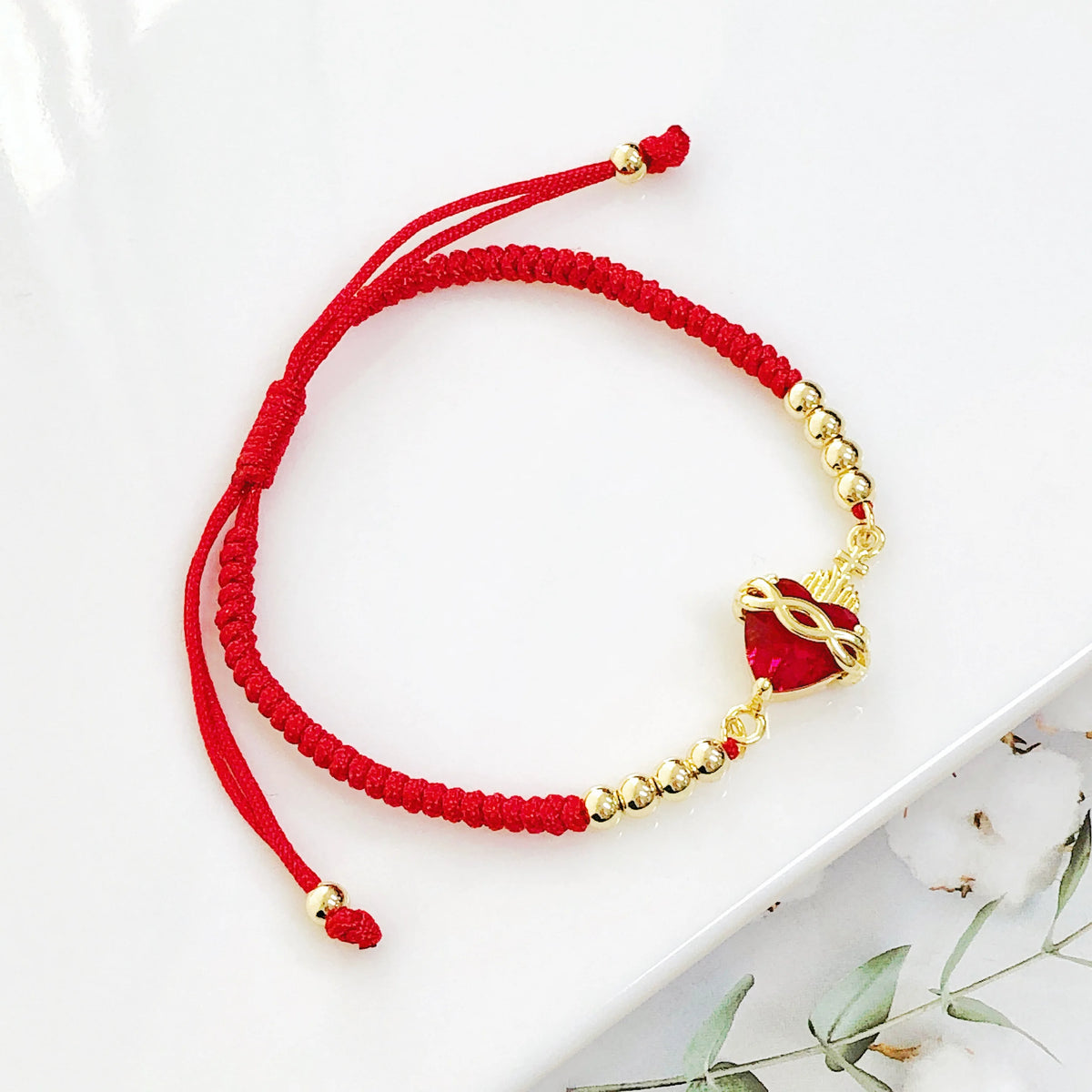 Sacred Heart Cross Bracelet packaging