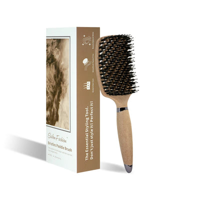 Bristella AirGlow Detangling Brush handle detail