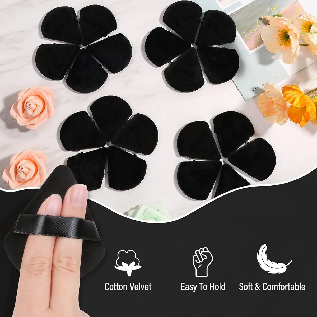 Mirelia AirBlend Makeup Sponge close-up