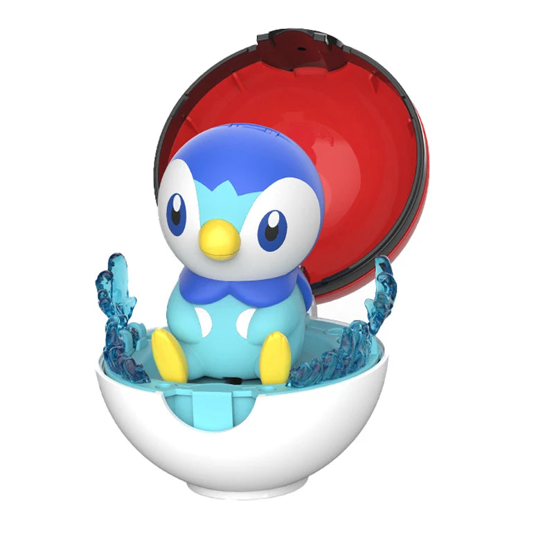 Cute Pokemon Figure Meowth Pokeball Pikachu Bulbasaur Eevee Charmander Squirtle Pocket Monster Elf Deform Poke Ball Toy Ornament