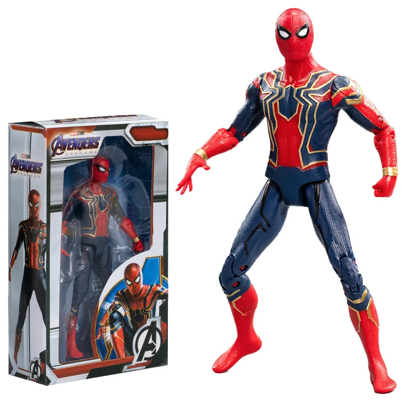 Original Avengers Legends Figure Toy Doll Spider Captain Big Miles Morales Thanos Iron Man Ghost Hulk Thor Falcon Ornament