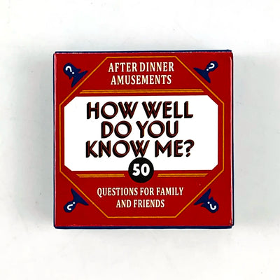 Mini Box Game Cards - How Well Do You Know Me? Games Board Cards Toys For Family Entertainment and Friends Gathering