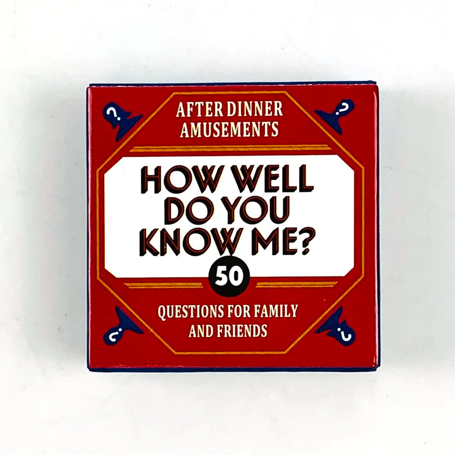 Mini Box Game Cards - How Well Do You Know Me? Games Board Cards Toys For Family Entertainment and Friends Gathering