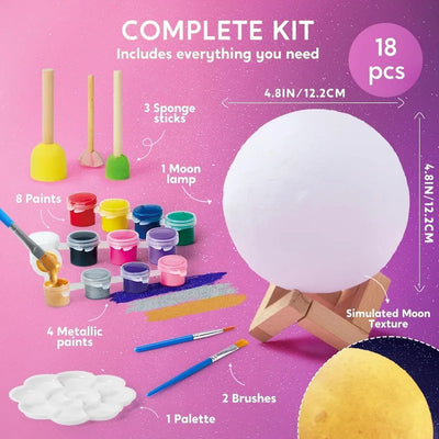 JOYFY DIY Moon Lamp Craft Kit in use
