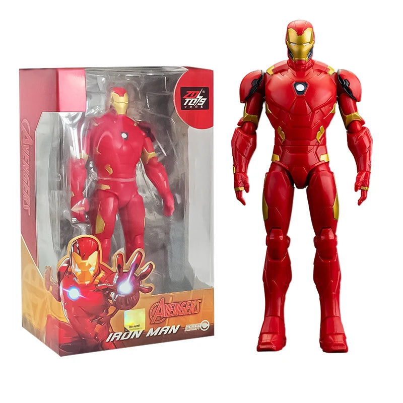 Original Avengers Legends Figure Toy Doll Spider Captain Big Miles Morales Thanos Iron Man Ghost Hulk Thor Falcon Ornament