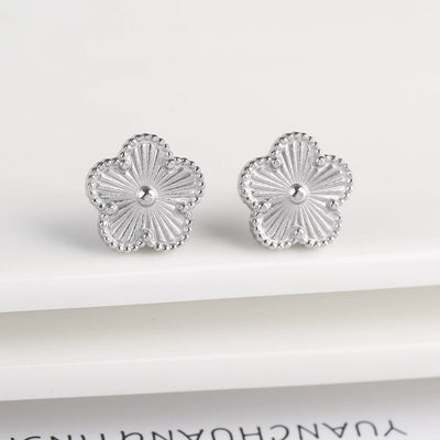 Clover Stud Earrings - Pink