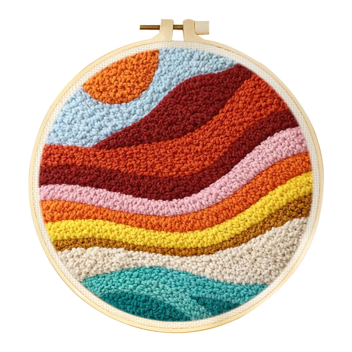 DIY Punch Needle Landscape Kit size reference