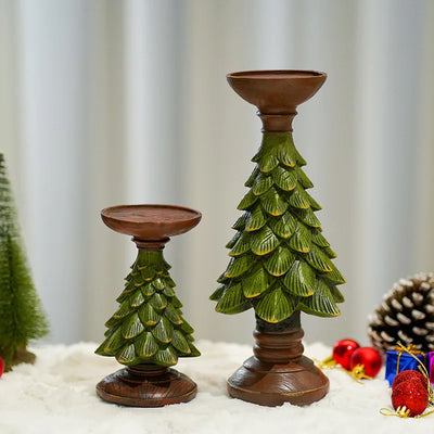 Christmas Tree Candle Holder close-up