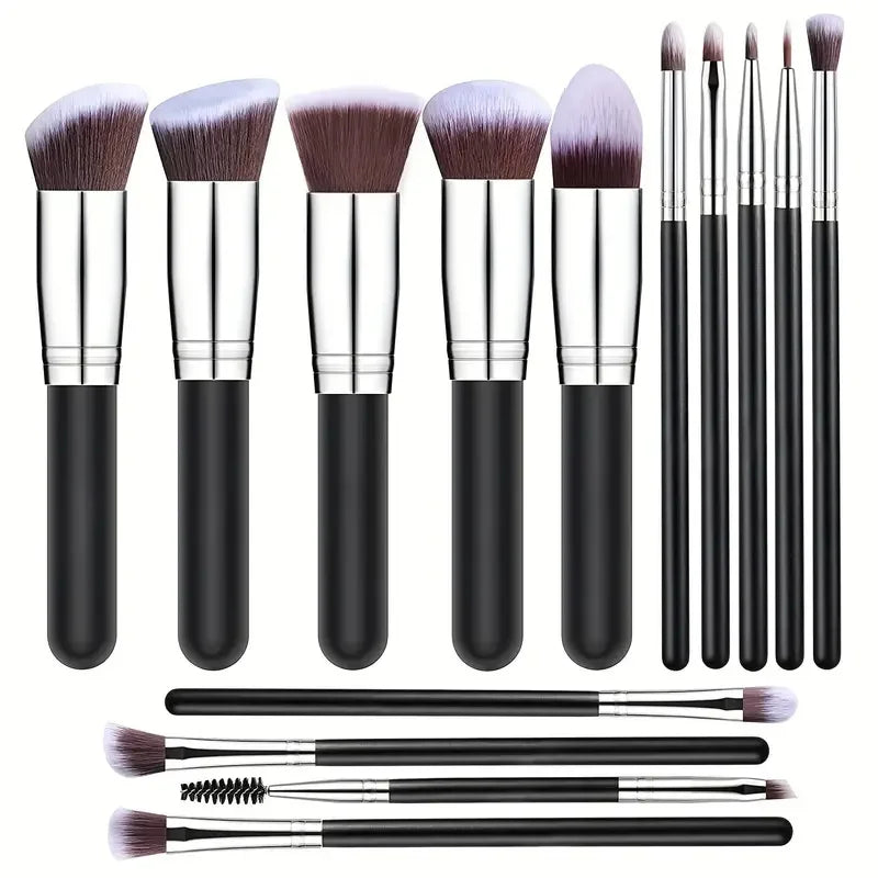14-Piece Soft Fluffy Contour & Sculpting Brush Set in use