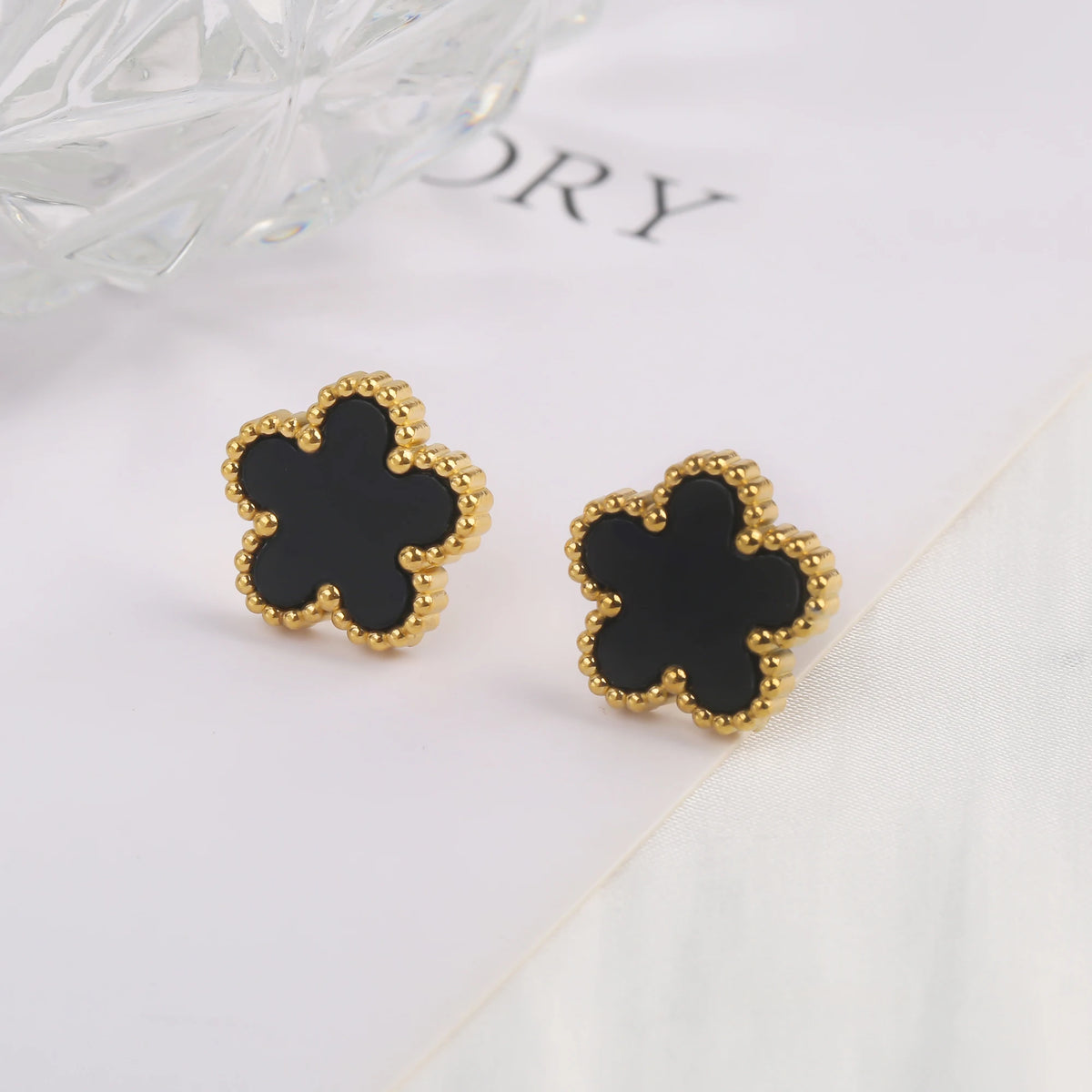 Clover Stud Earrings lifestyle shot