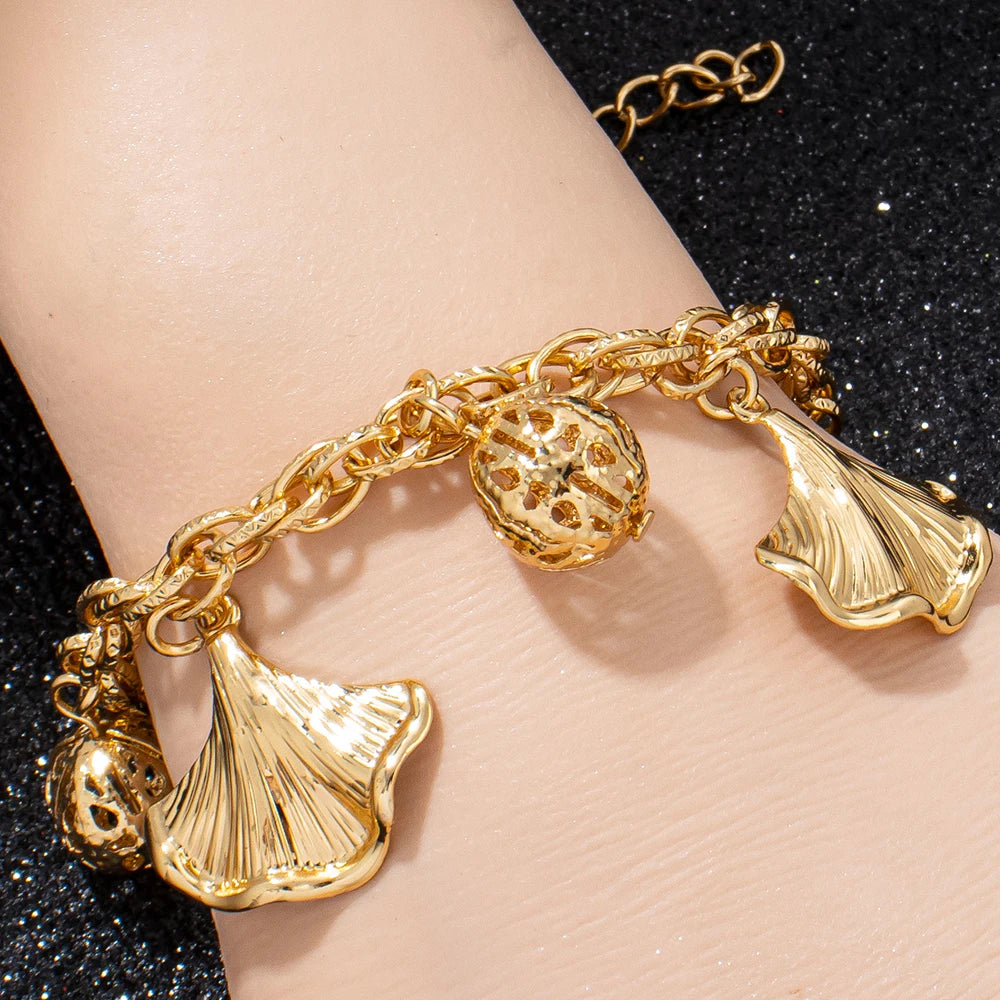 Ginkgo Leaf Charm Bracelet gift presentation