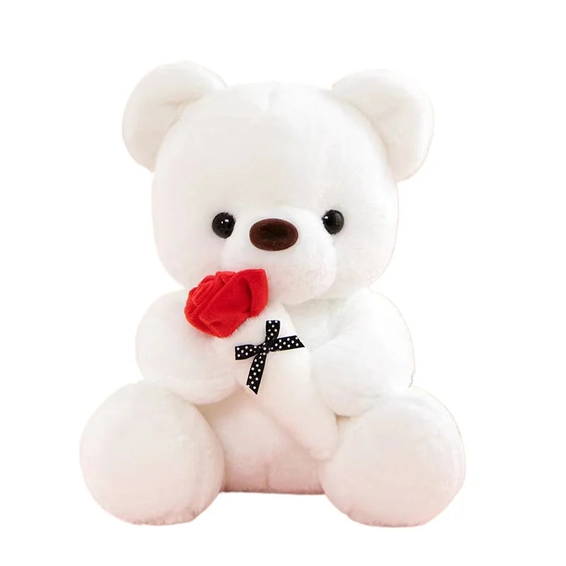 Wedding Rose Bear Plush Toy gift presentation