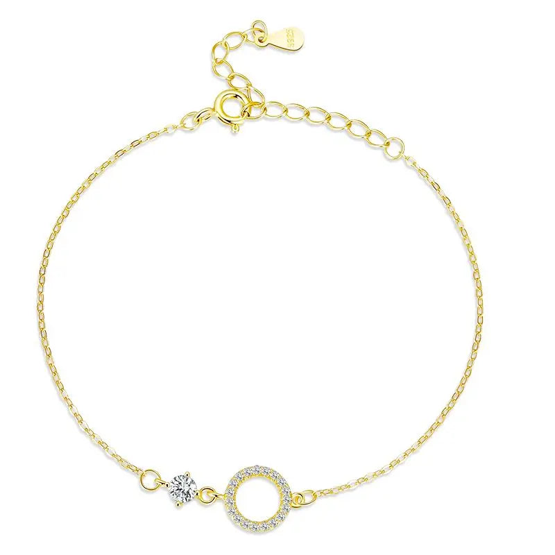 BAMOER Simple Ring-Link Bracelet styling shot