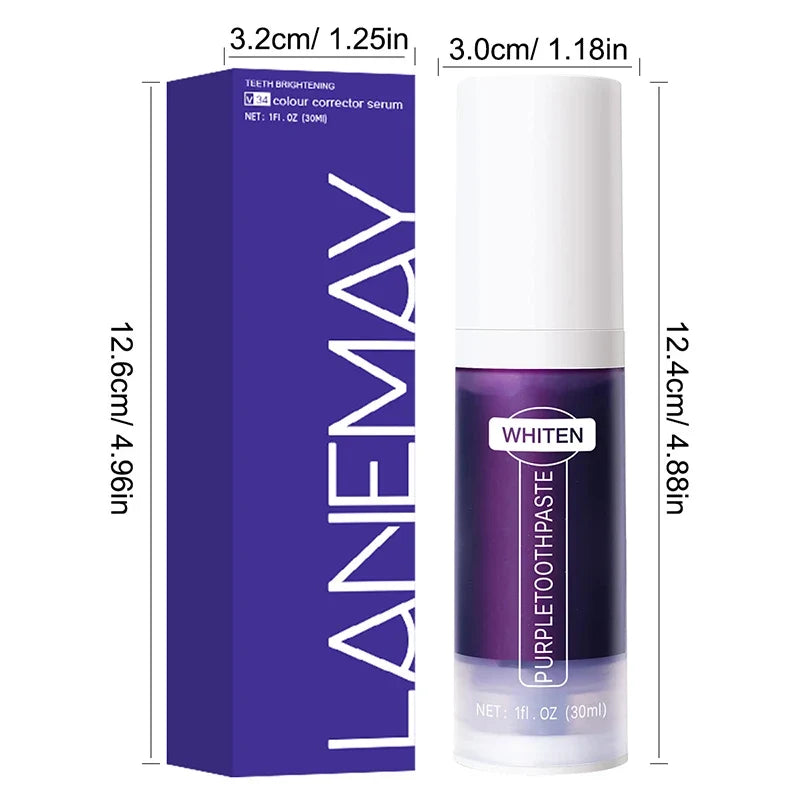 V34 Purple Whitening Toothpaste